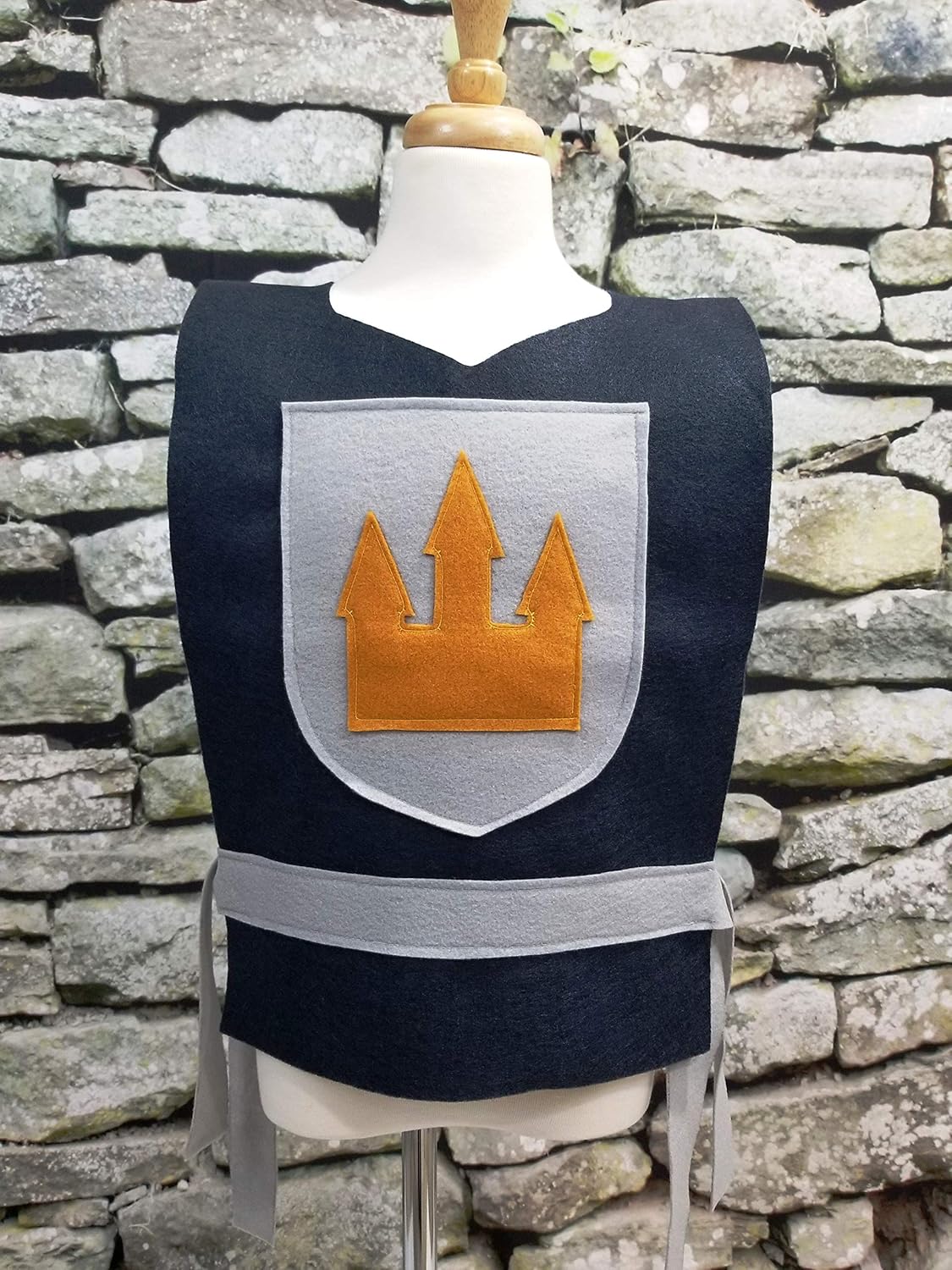 Medieval Knight Grey Costume Tunic for Adults