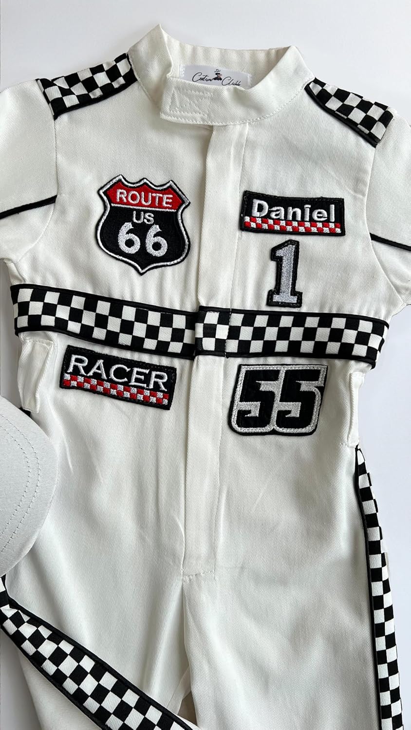 Handmade Race Car Driver Costume for Toddlers 1