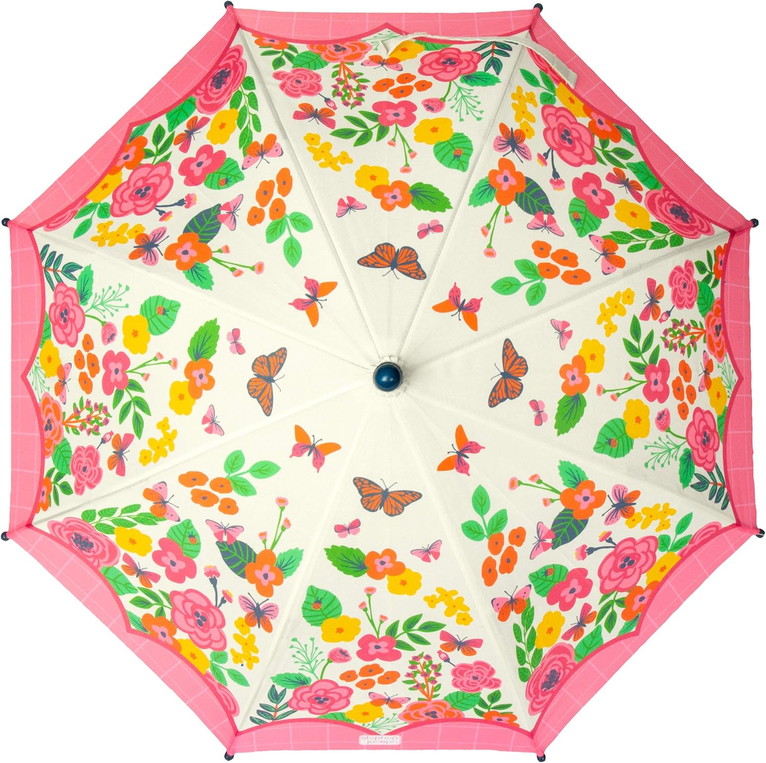 Stephen Joseph Toddler Umbrella with Pinch Free Closure and Bright Design