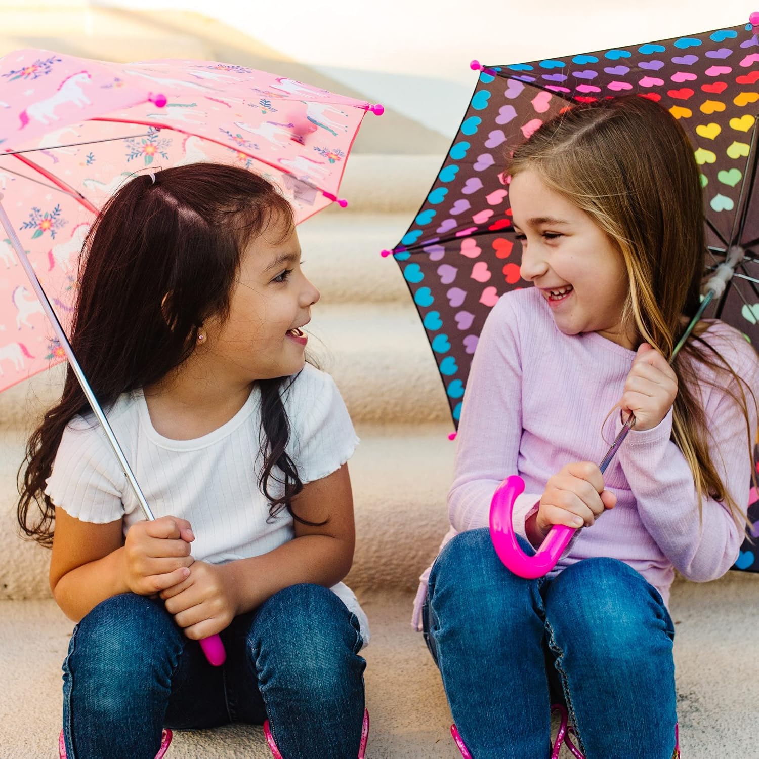 Wildkin Kids Umbrella with Rainbow Patterns