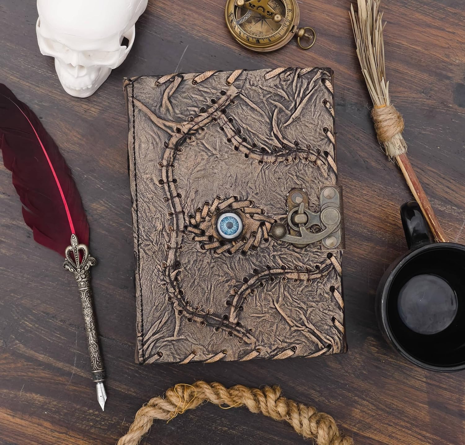Hocus Pocus Spell Book Decorative Leather Journal